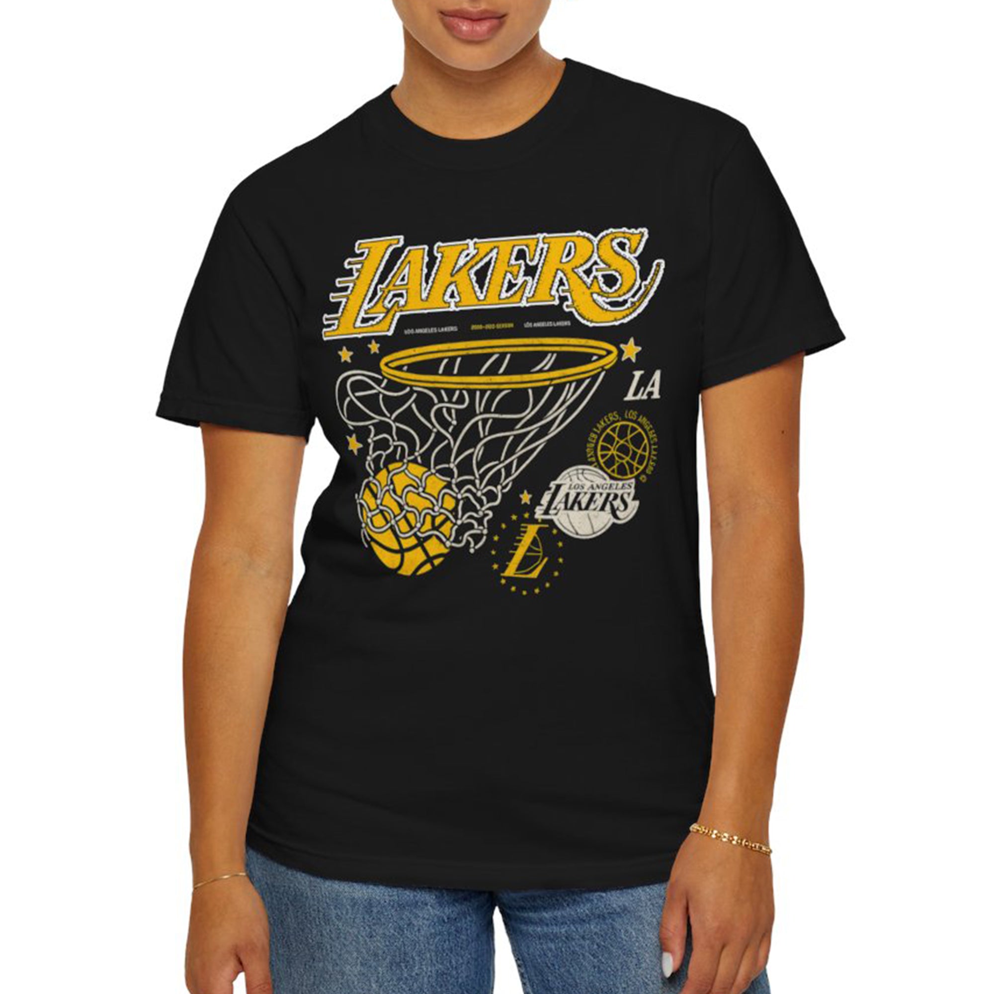 [Front+Back] The 2025-26 Los Angeles Lakers Season Tour Shirt