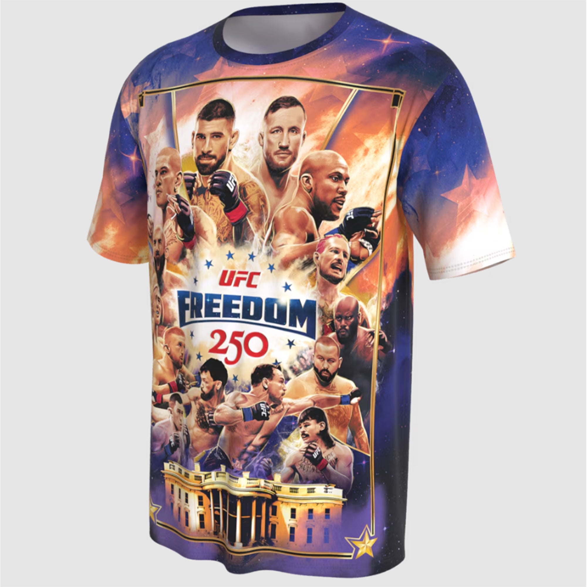 [Front+Back] Ultimate Fighting Championship Freedom 250 Galaxy Shirt