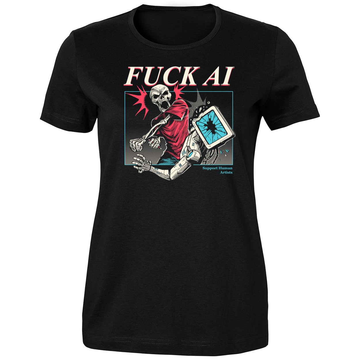 Fuck Ai Support Human Artists Shirt