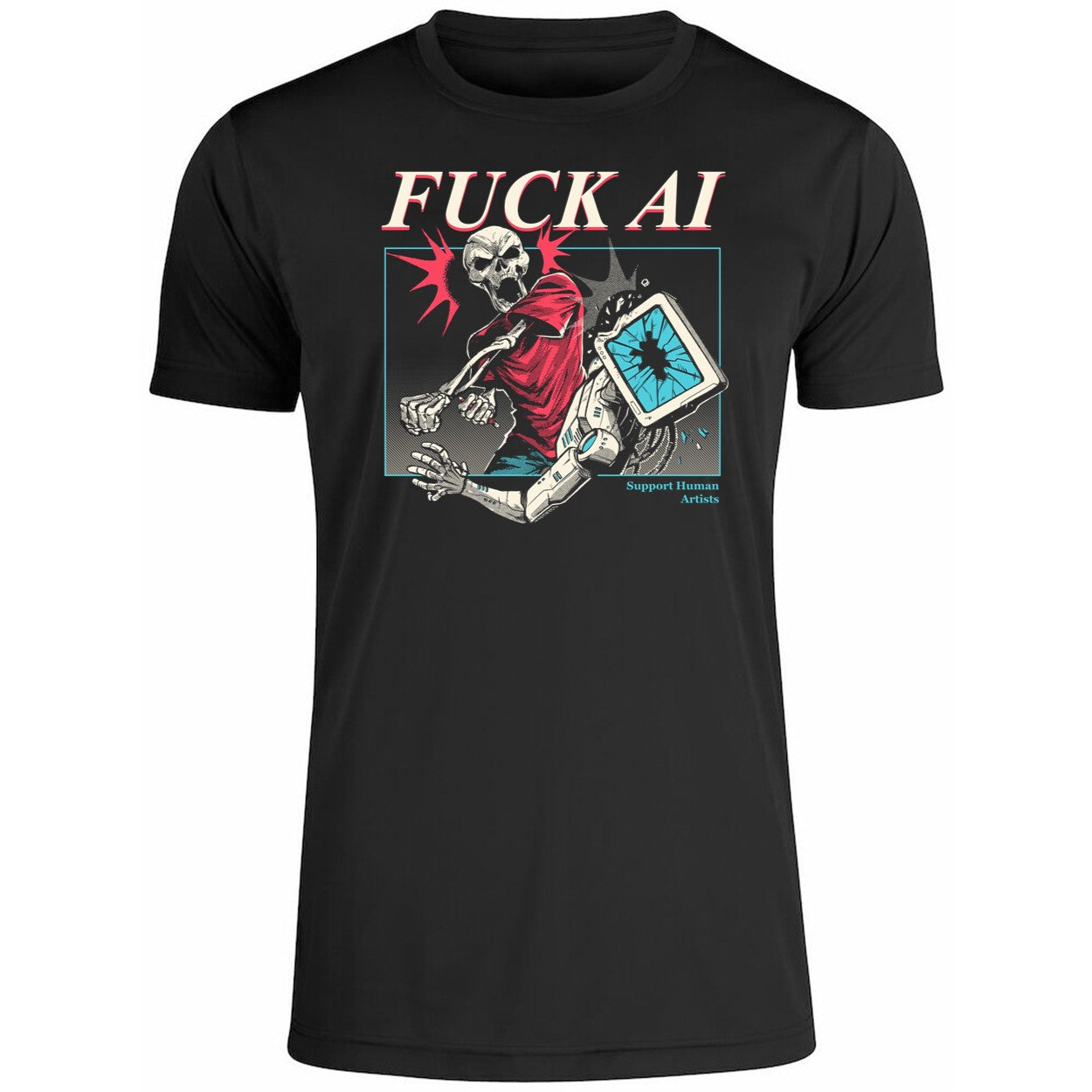 Fuck Ai Support Human Artists Shirt