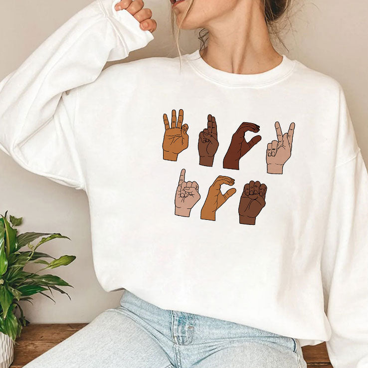 Fuck ICE Hand Sign Language T Shirt