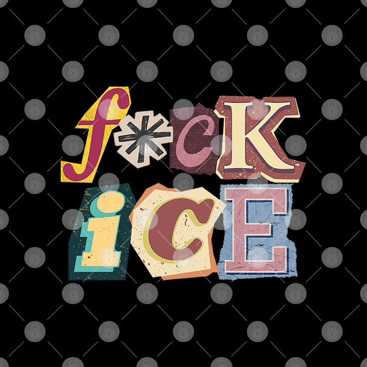 Fuck ICE Magazine Letters T Shirt