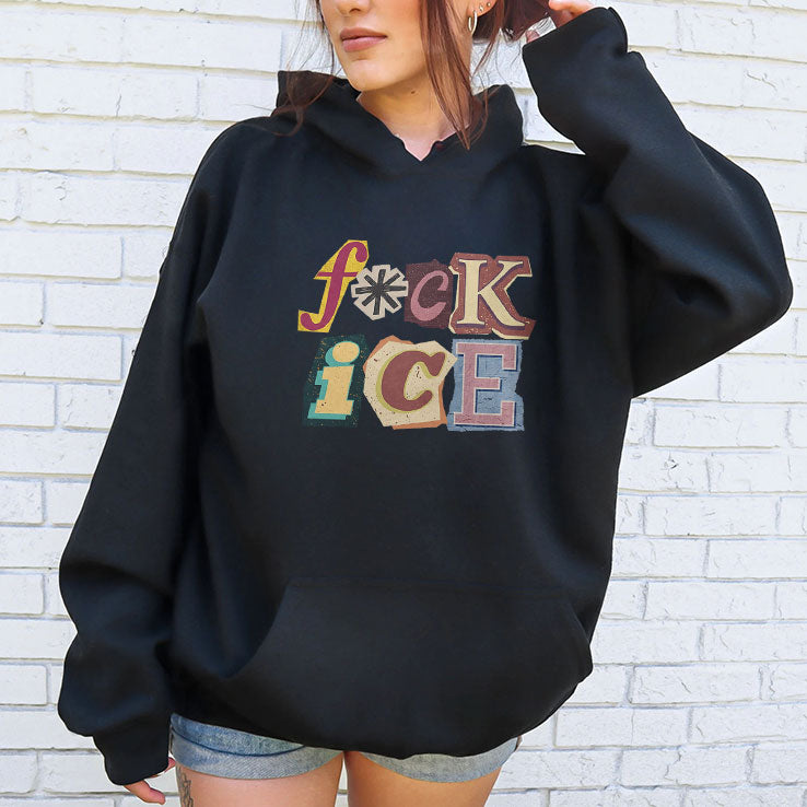 Fuck ICE Magazine Letters T Shirt
