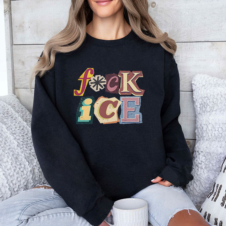 Fuck ICE Magazine Letters T Shirt