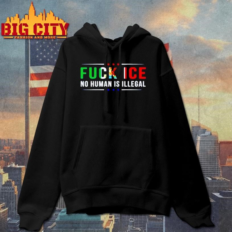 Fuck Ice No Human Is Illegal Mexico Flag Shirt