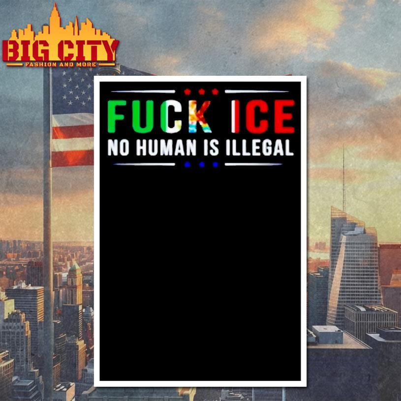 Fuck Ice No Human Is Illegal Mexico Flag Shirt