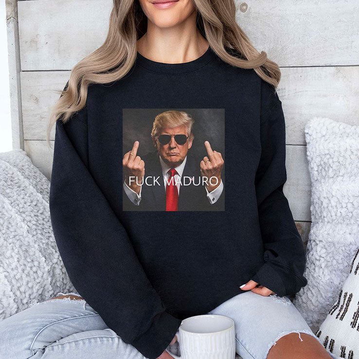 Fuck Maduro Donald Trump Middle Finger T Shirt