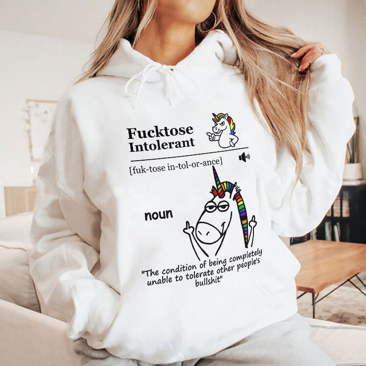 Fucktose Intolerant Noun Fucktose Intolerant Definition T Shirt