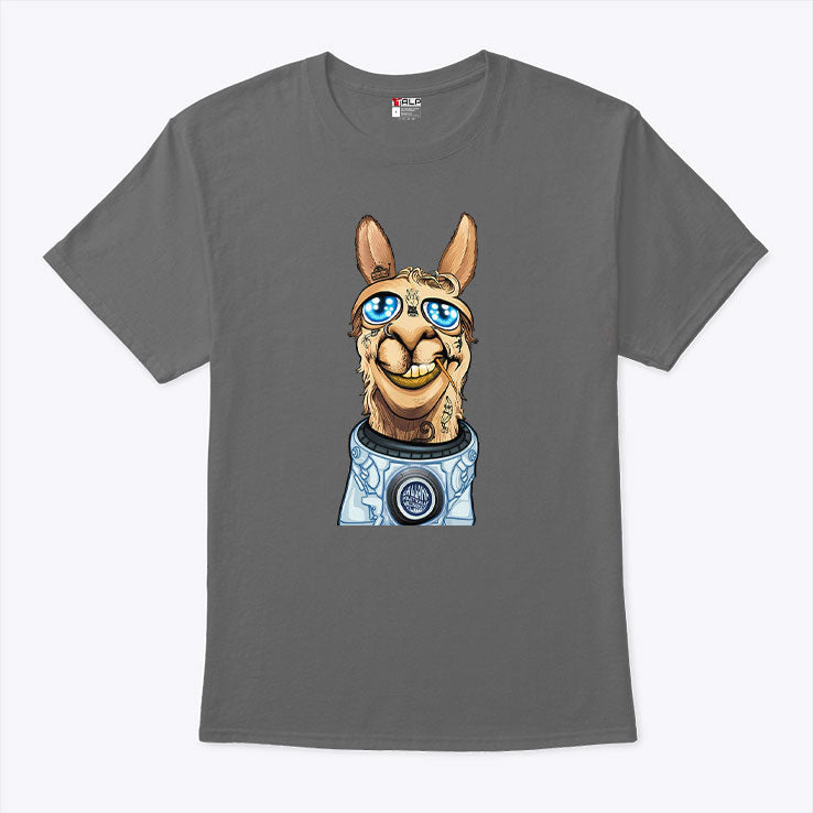 Funny Astronaut Llama T Shirt