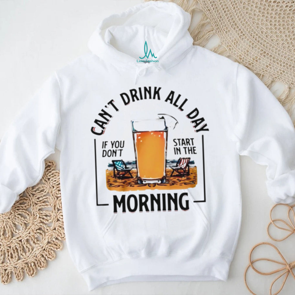 Funny Beach Drinking Vacation Morning Cocktail Quote T Shirt