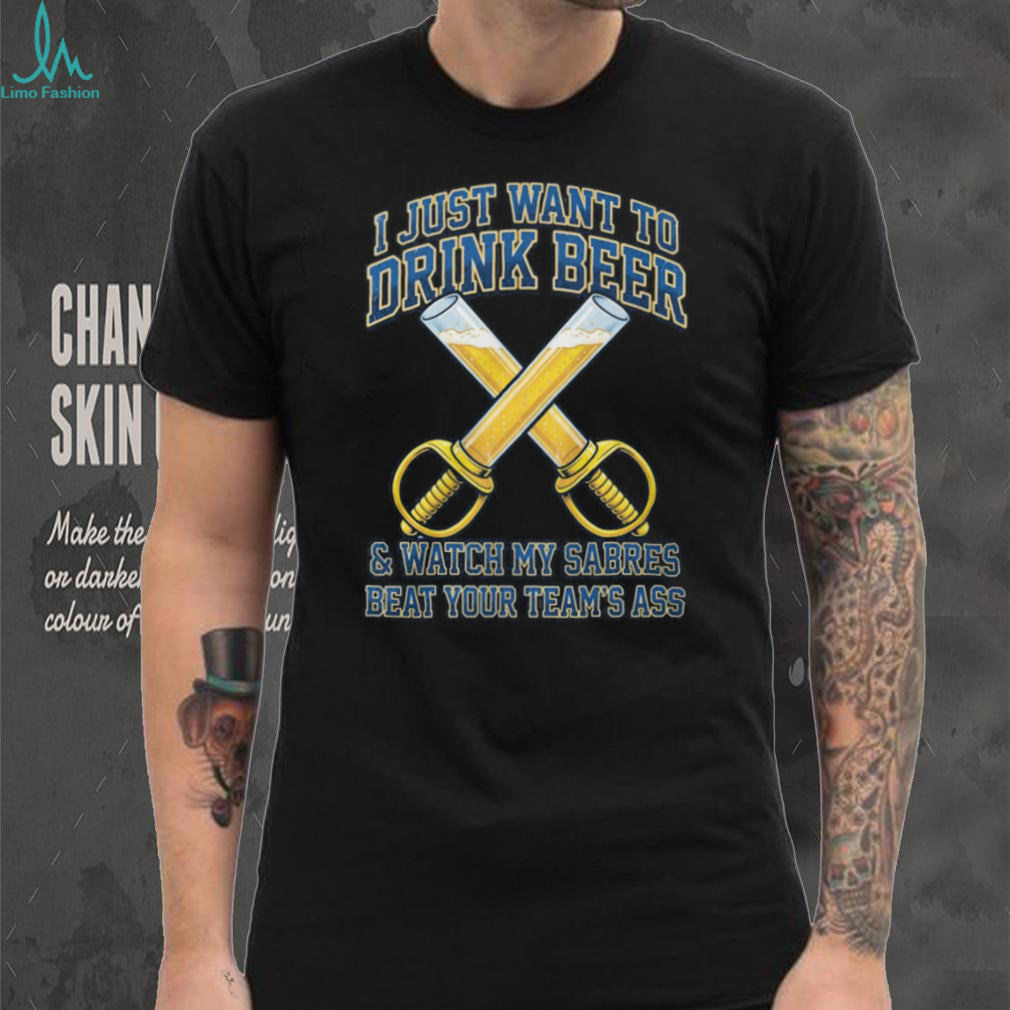 Funny Buffalo Sabres Beer Sabers Hockey Fan Trash Talk T Shirt