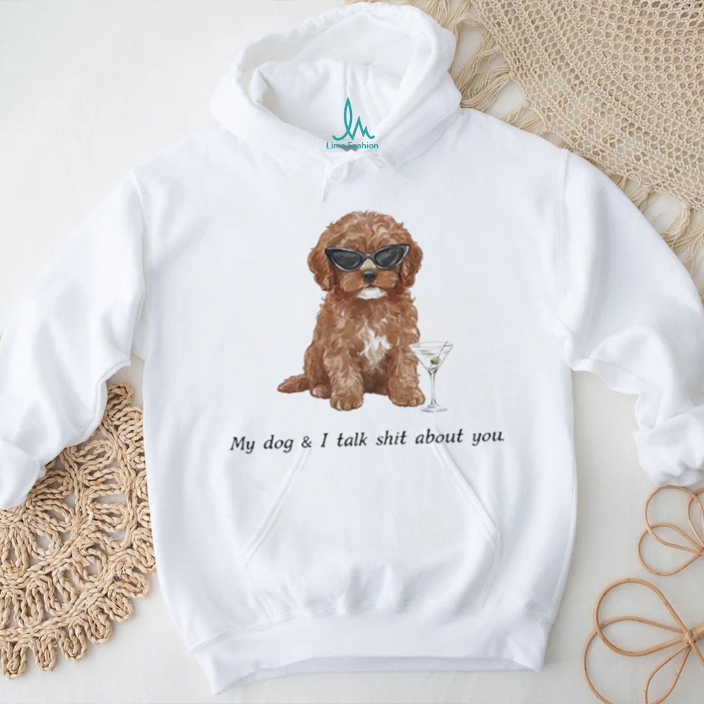 Funny Cockapoo Dog With Martini Sunglasses Sassy Quote Tee