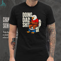 Funny Eagle Doing Dad Shit Bathroom Toilet Humor Men’s T Shirt