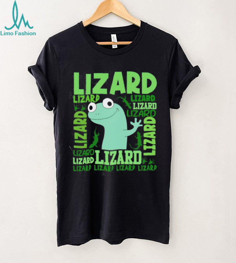 Funny Green Lizard Reptile Lover Typography T Shirt