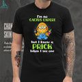 Funny Minion Cactus Expert Prick Graphic T Shirt