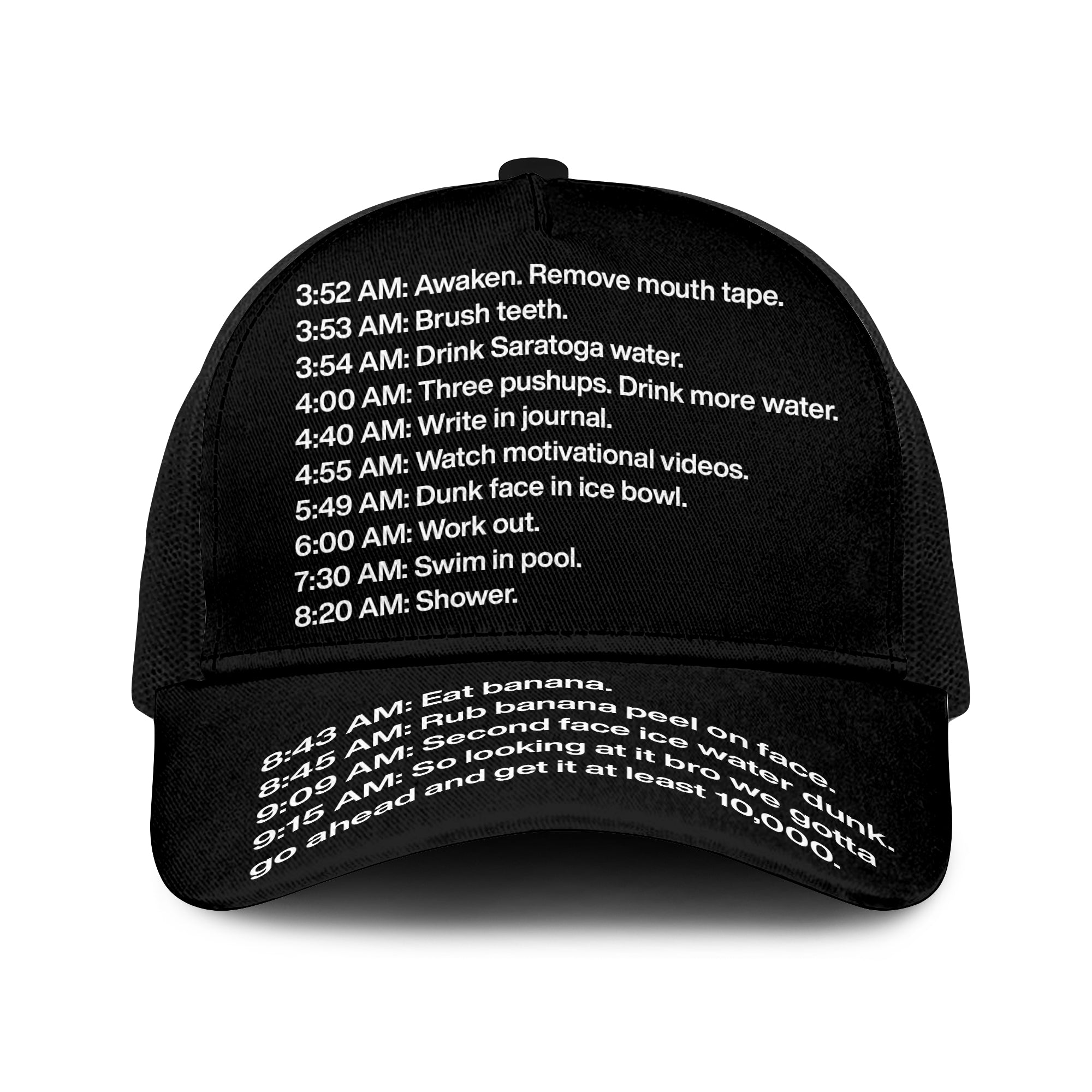 Funny Moring Routine Trucker Cap