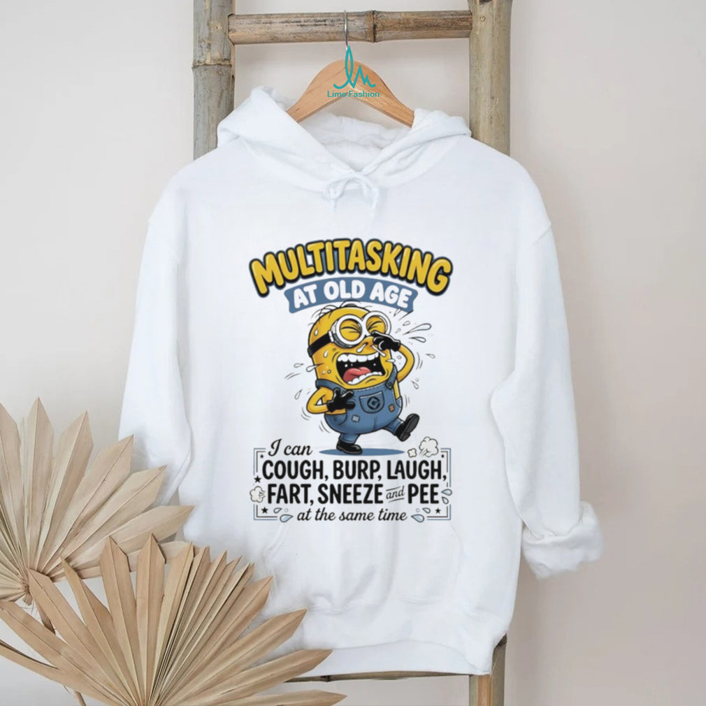 Funny Multitasking At Old Age Minion T Shirt