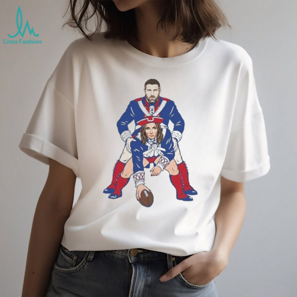 Funny Patriotic Football Couple Parody Graphic T Shirt