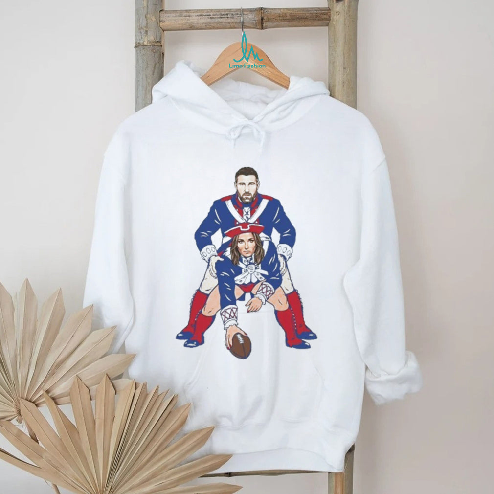 Funny Patriotic Football Couple Parody Graphic T Shirt