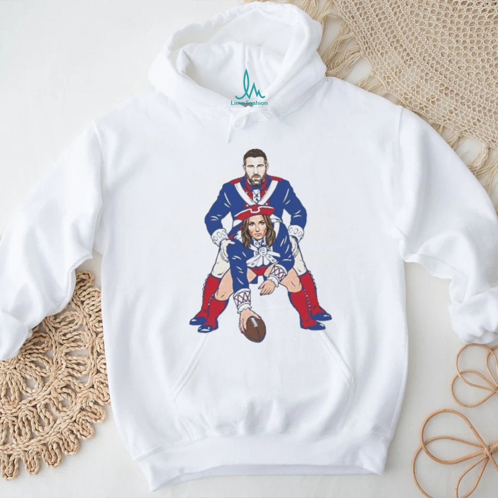 Funny Patriotic Football Couple Parody Graphic T Shirt