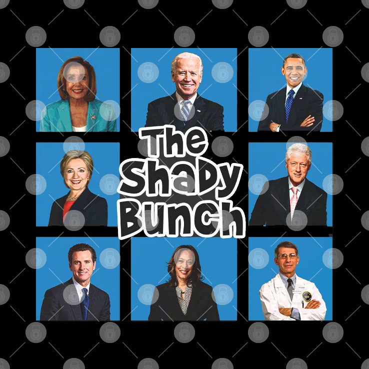 Political Humor Democratic Party The Shady Bunch T Shirt