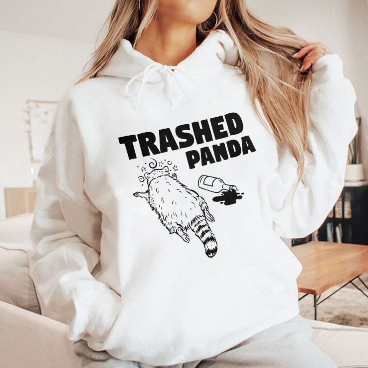 Funny Trashed Panda Raccoon Gets Drunk T Shirt