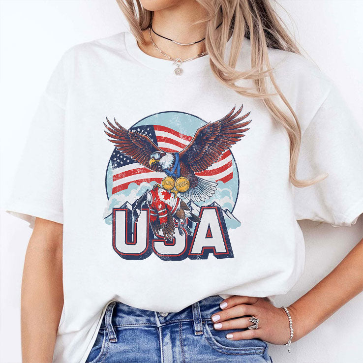 Funny USA Ice Hockey Eagle USA Champions 2026 Shirt