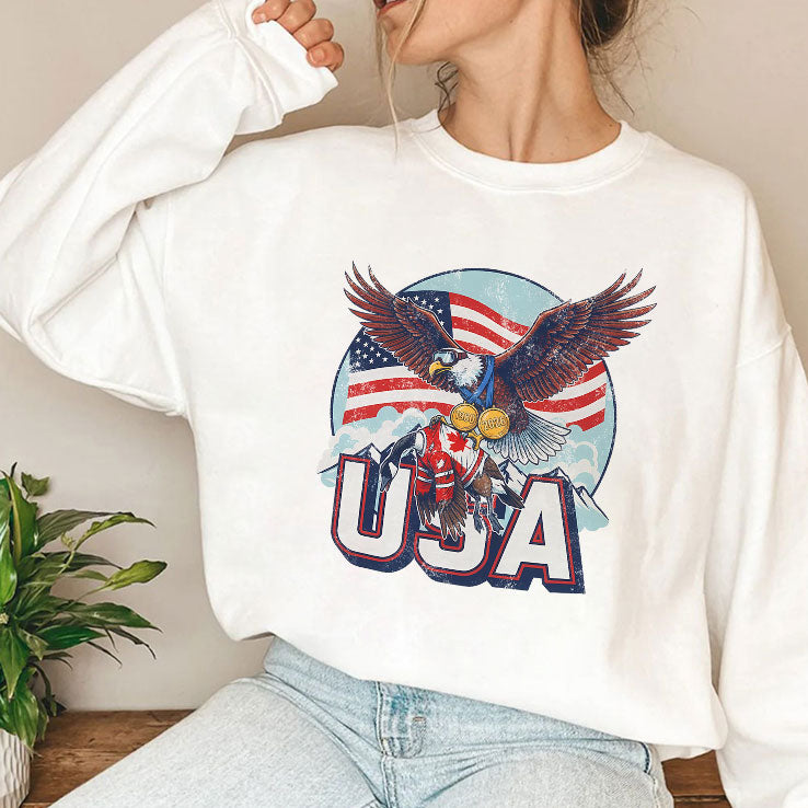 Funny USA Ice Hockey Eagle USA Champions 2026 Shirt