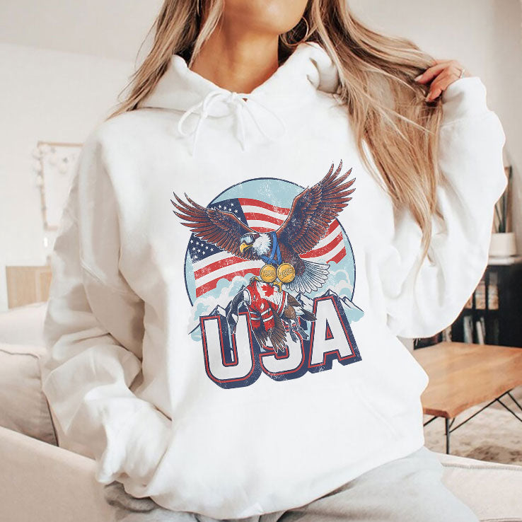 Funny USA Ice Hockey Eagle USA Champions 2026 Shirt
