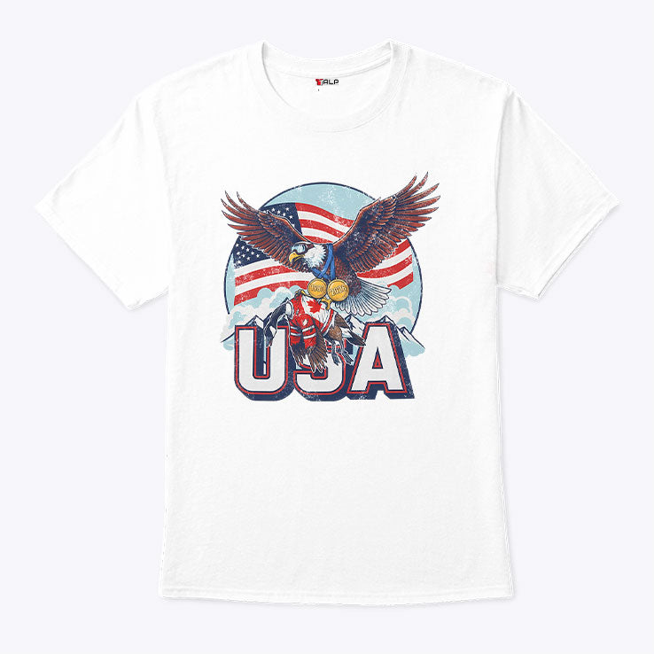 Funny USA Ice Hockey Eagle USA Champions 2026 Shirt