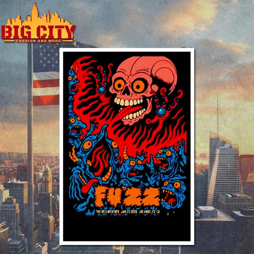 Fuzz Tour Los Angeles Ca On Jan 23 2026 Shirt