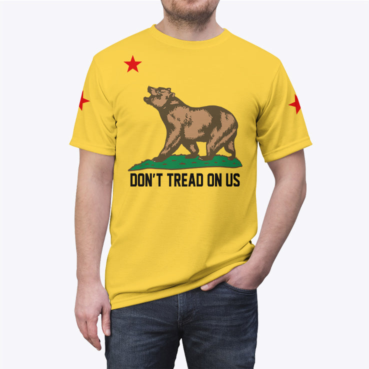 Gadsden Flag California Bear Don’t Tread On Us ICE Protest T Shirt