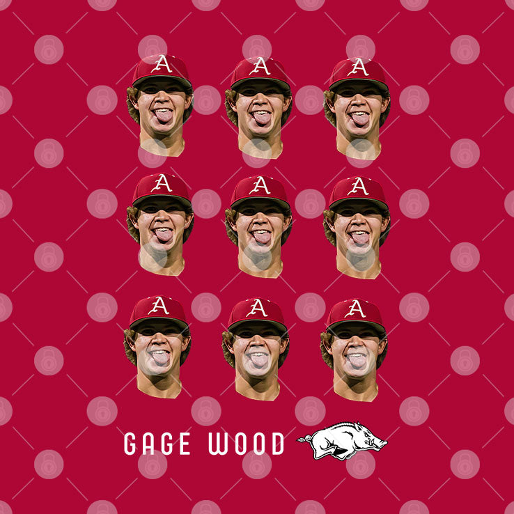 Gage Wood Arkansas Razorbacks T Shirt