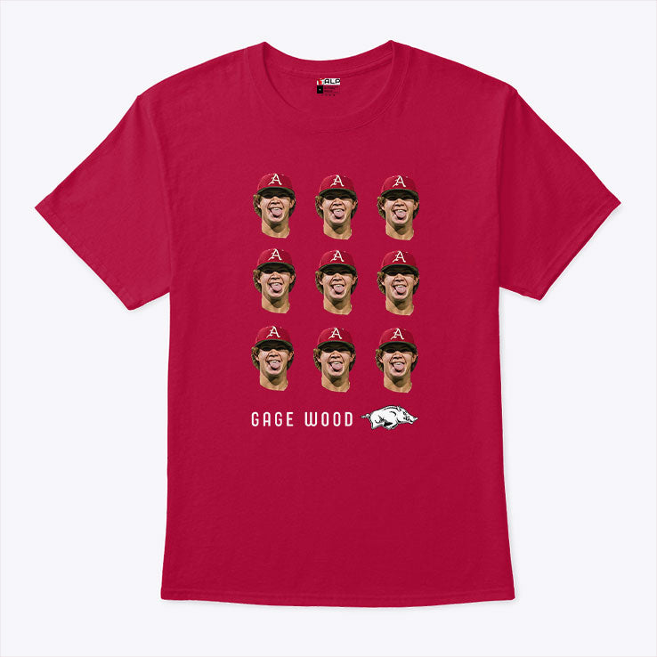 Gage Wood Arkansas Razorbacks T Shirt