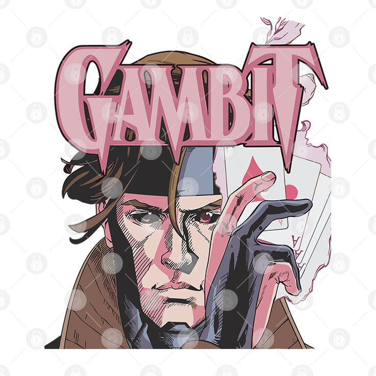 Gambit Playing Card X-Men Shirt