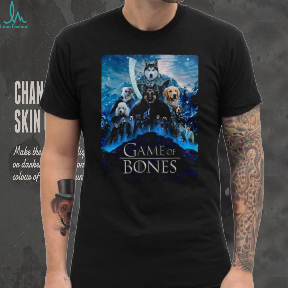 Game of Bones Dog Breeds Iron Throne Parody T Shirt
