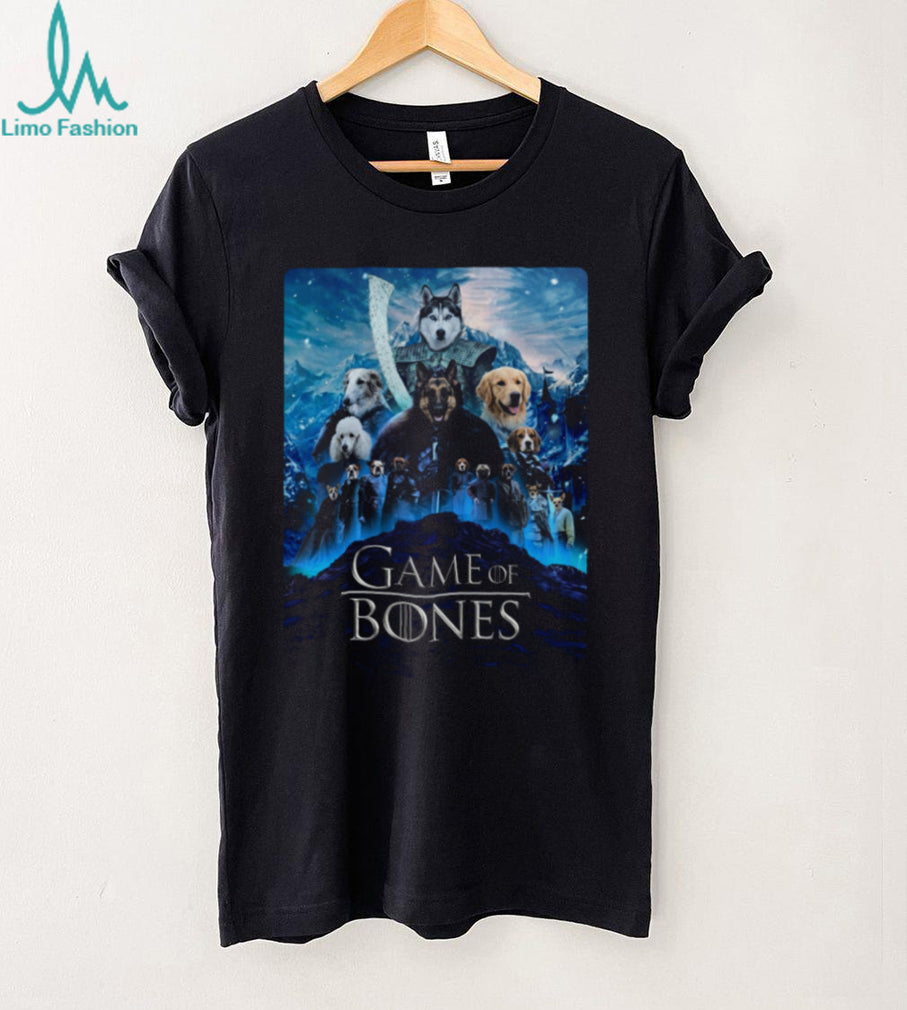 Game of Bones Dog Breeds Iron Throne Parody T Shirt