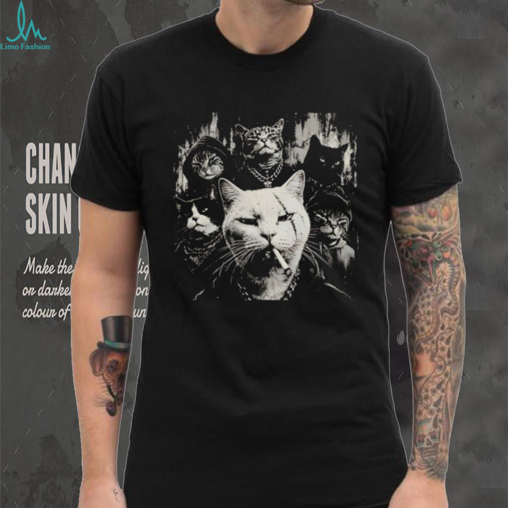 Gangster Cat Smoking Meme shirt