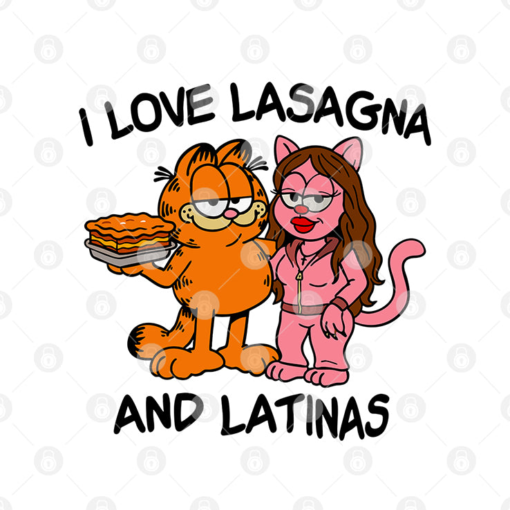 Garfield I Love Lasagna And Latinas Shirt