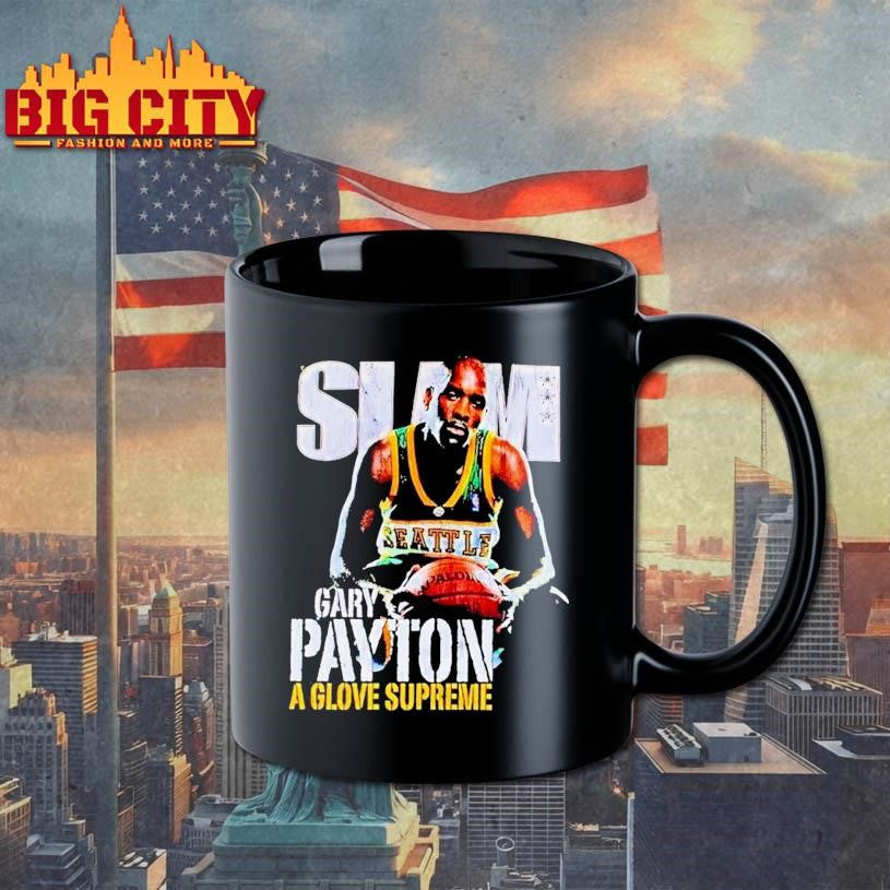 Gary Payton The Glove Slam Cover 90s Basketball Shirt