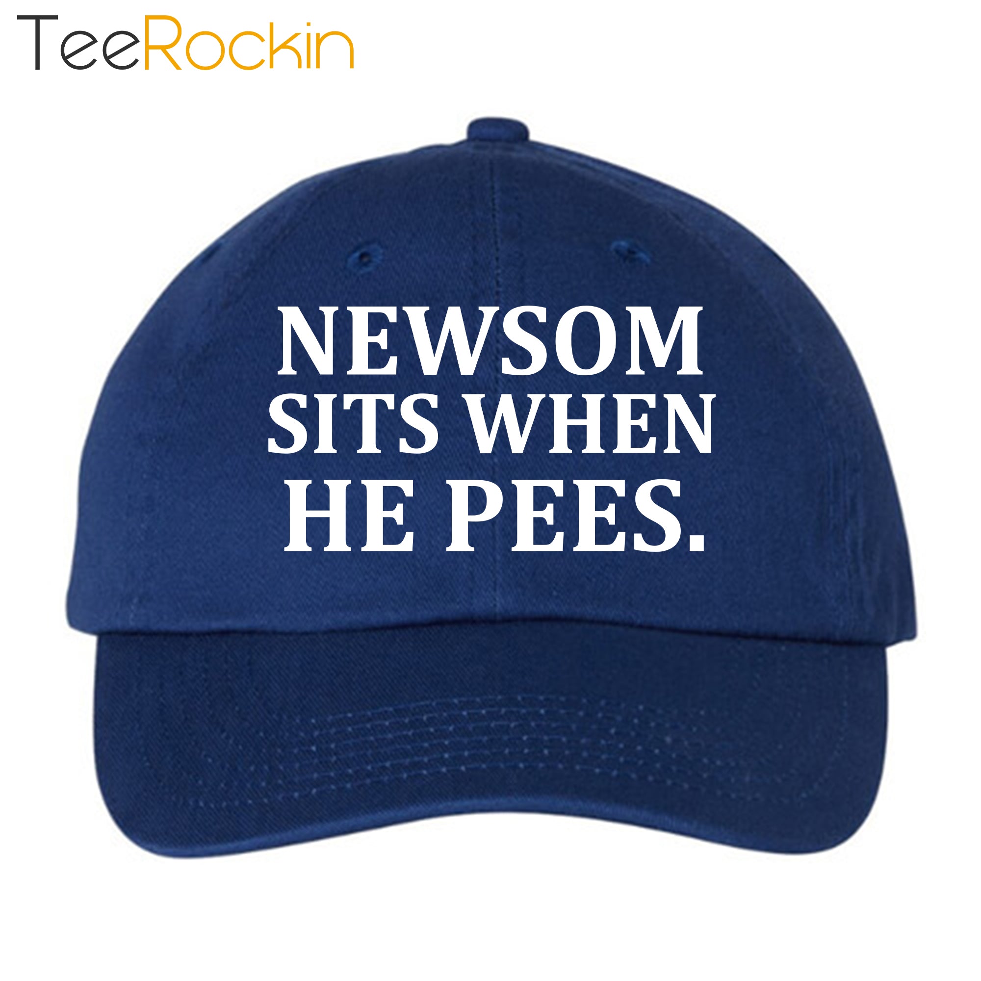 Newsom Sits When He Pees Hat