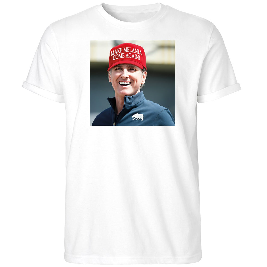 Gavin Newsom Wear Make Melania Come Again Hat Shirt