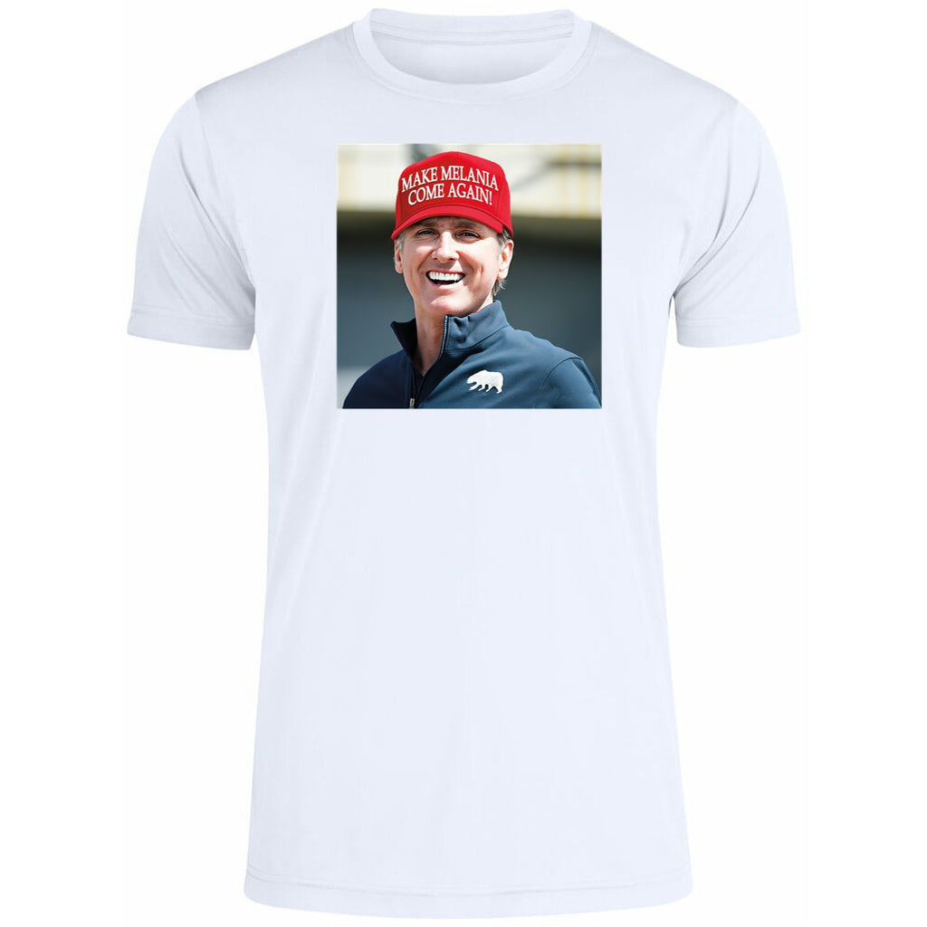 Gavin Newsom Wear Make Melania Come Again Hat Shirt
