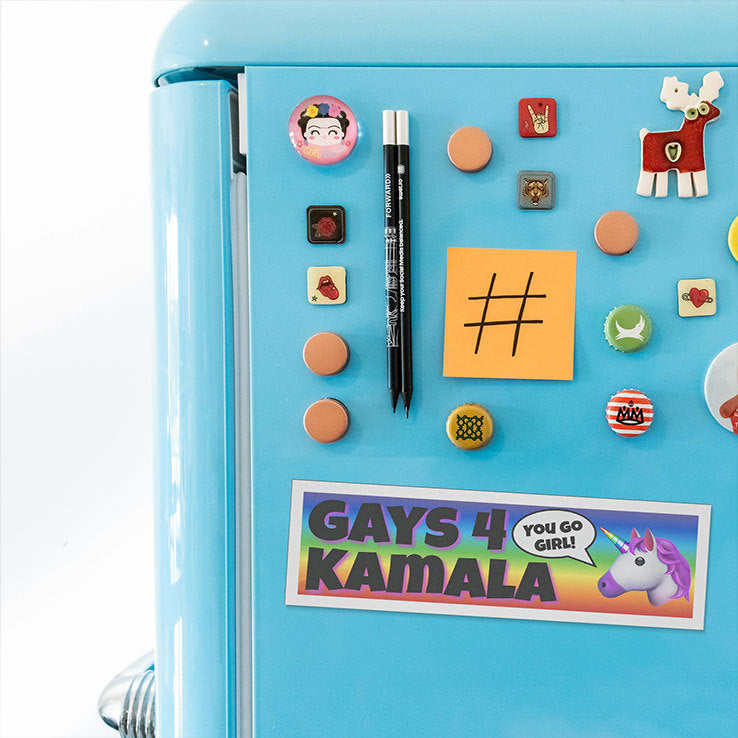 Gays 4 Kamala You Go Girl Car Magnet