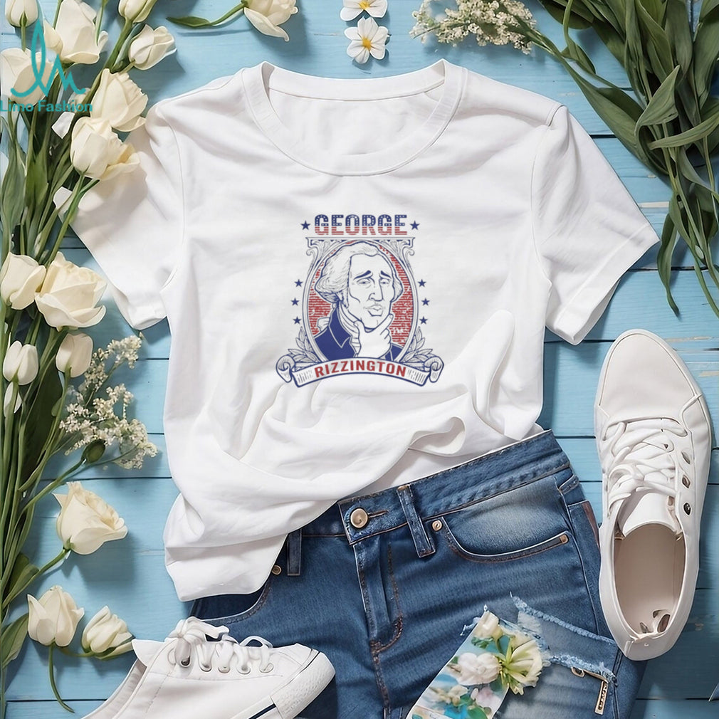 George Rizzington Funny George Washington Mewing Rizz Meme T Shirt