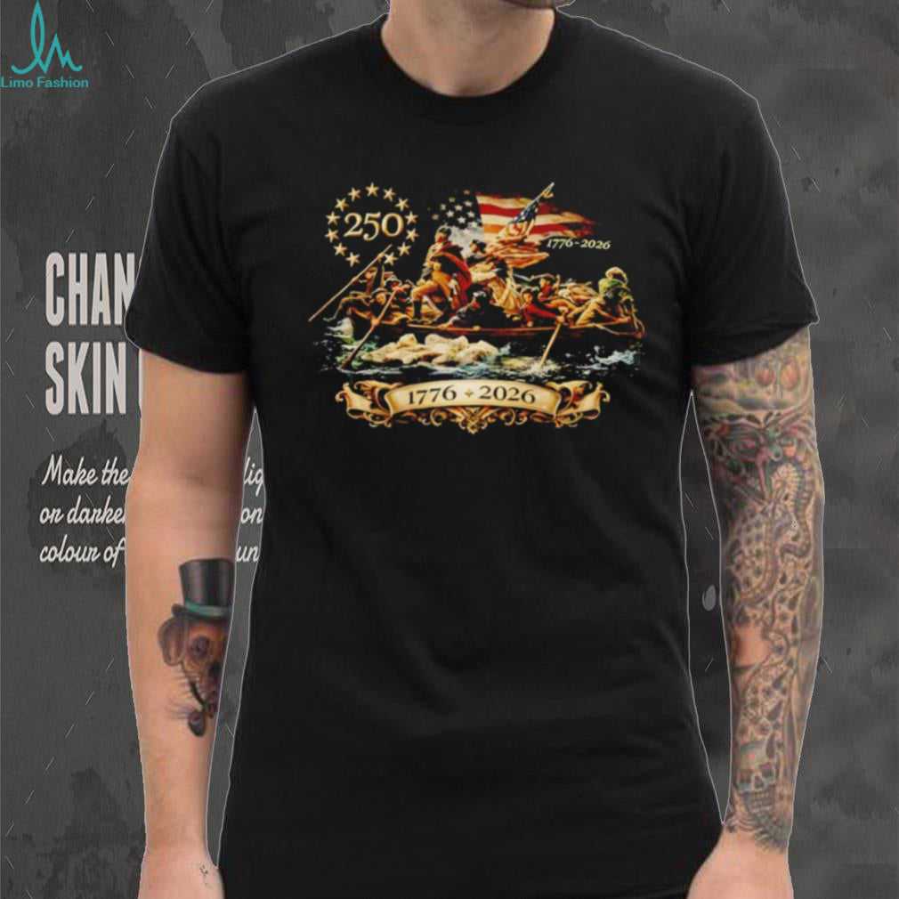 George Washington Crossing the Delaware 250th Independence Day 1776 2026 shirt