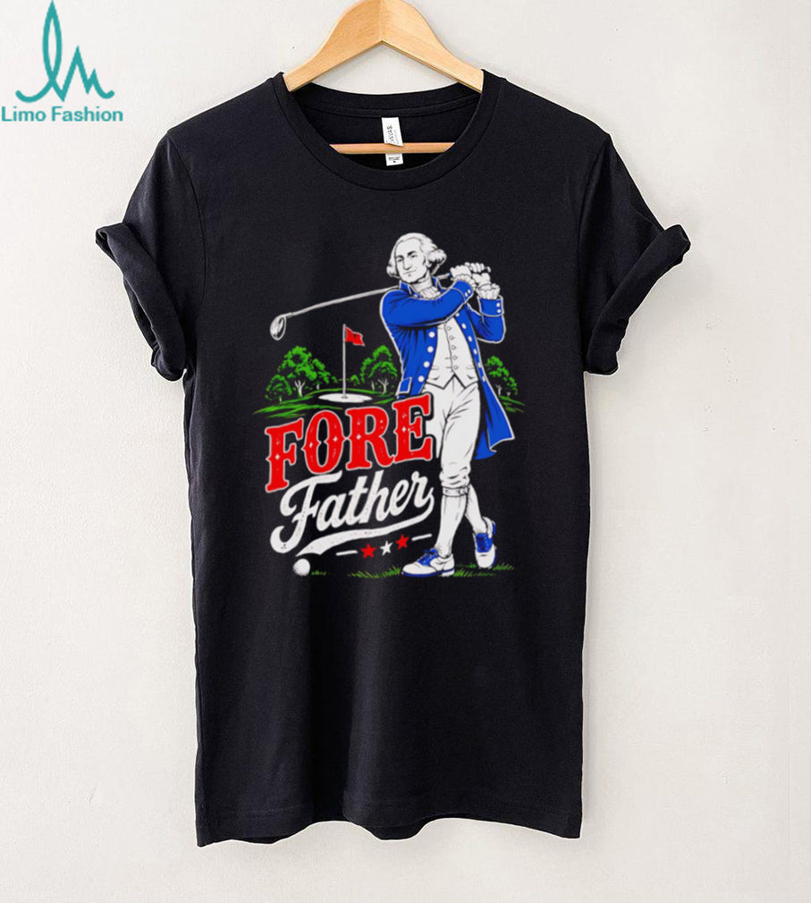 George Washington Fore Father Golf Patriotic Founding Father Vintage Sports Parody Men T Shirt