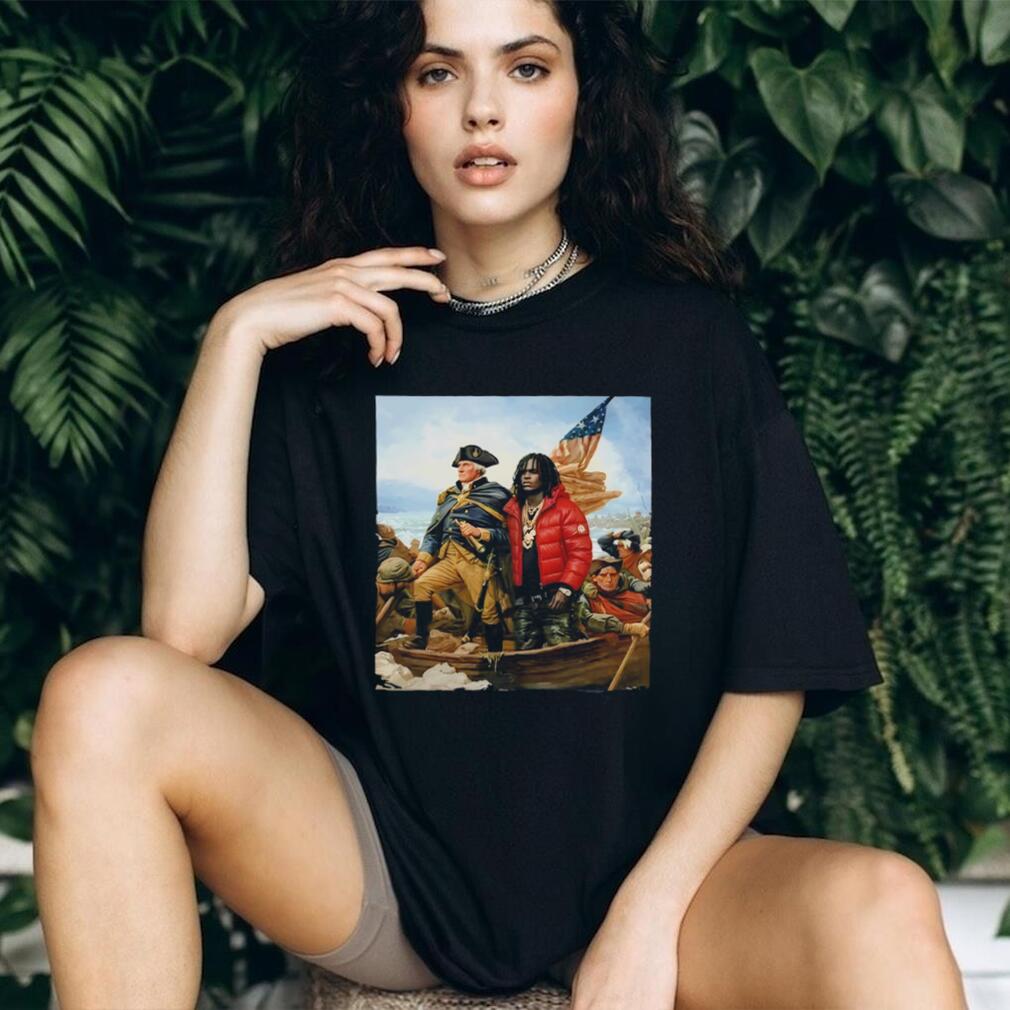 George Washington and Chief Keef Crossing the Delaware Rap Mashup Shirt