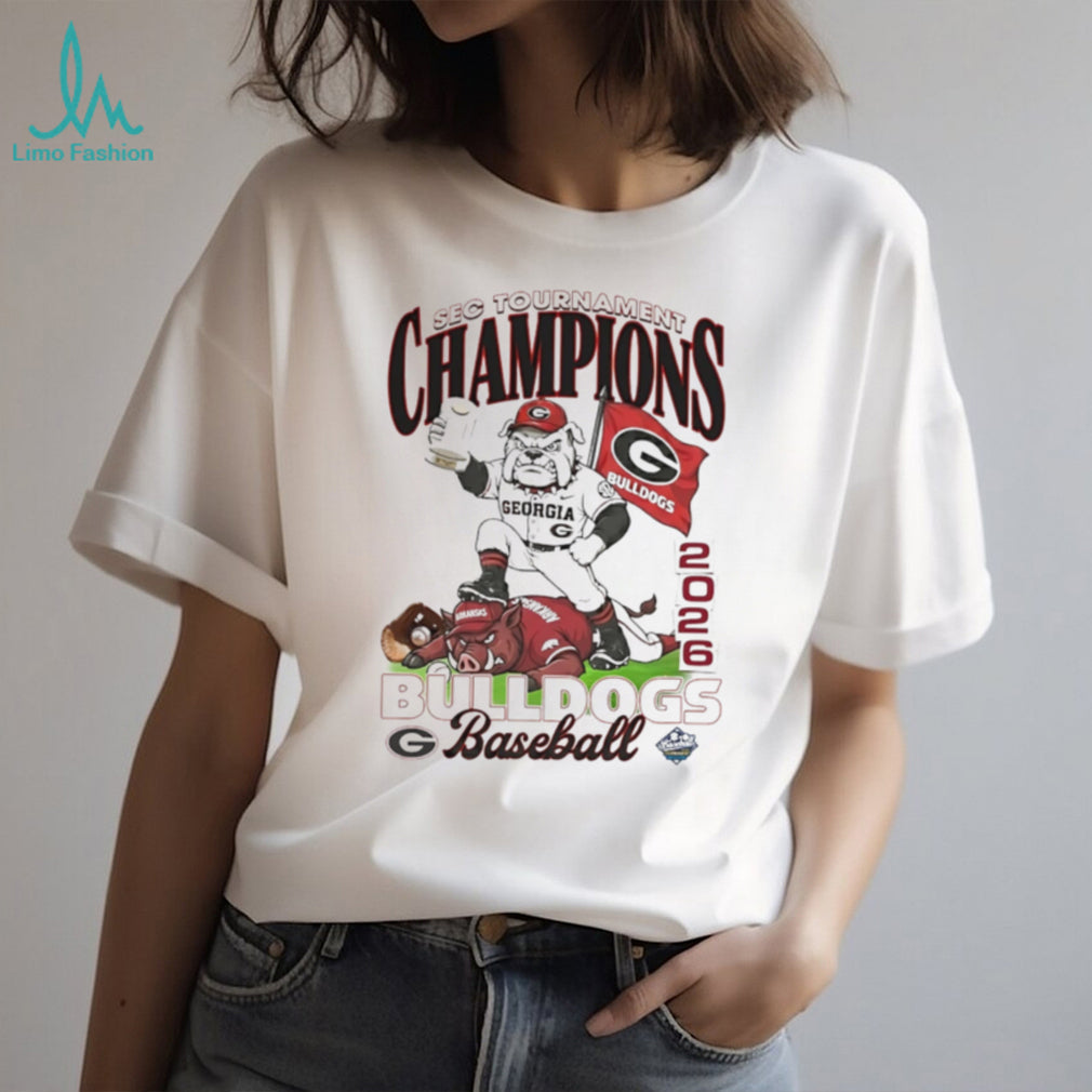 Georgia Bulldogs Baseball Champions 2026 Sec Baseball Tournament mascot shirt