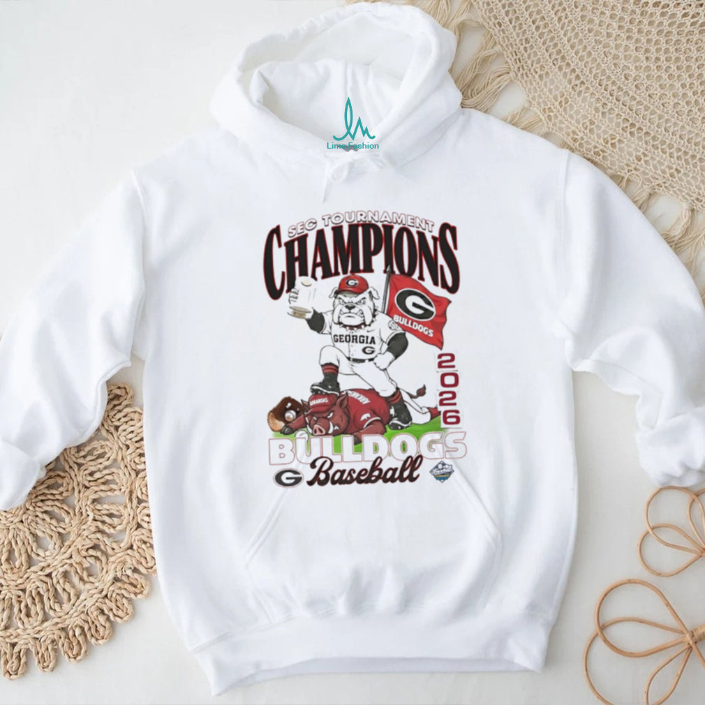 Georgia Bulldogs Baseball Champions 2026 Sec Baseball Tournament mascot shirt